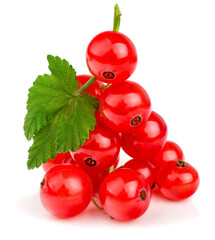 Currant berries isolated on white background