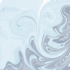 abstract design art liquid shapes on texture. digital art painting and acrylic artwork. gradient color in blue and gray tones color. used for decoration, interior design, wall art and background need