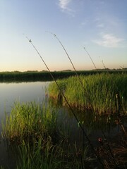 fishing on the river
