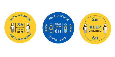 Social Distancing Signage