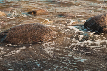 stones in water
