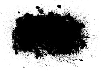 Grunge Paint Roller . Vector brush Stroke . Distressed banner . Black stripes isolated. paintbrush collection . Modern Textured shape . Dry border in Black . Bulge lines