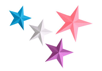 Christmas origami paper stars
