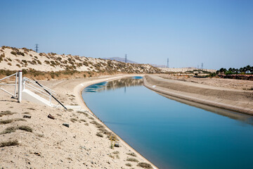 Irrigation Canal in the Coachella Valley of California