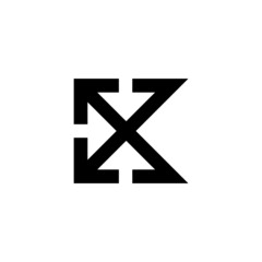 star logo design arrow square 