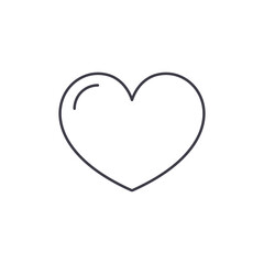 Heart icons, concept of love, linear icon