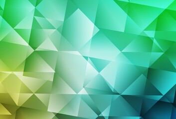 Light Green vector abstract polygonal background.