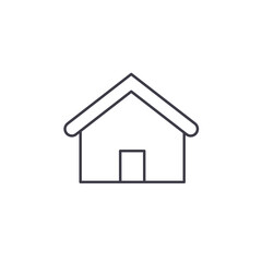 Vector web home icon. House, building symbol. For design, web, advertising banner, mobile
