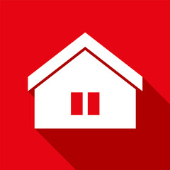 Vector web home icon. House, building symbol. For design, web, advertising banner, mobile