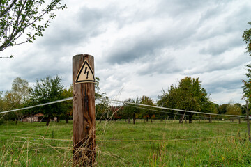 Weidezaun mit stom