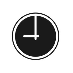 Clock icon. Time sign