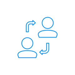 User Transfer Icon. Account change, replacement icon
