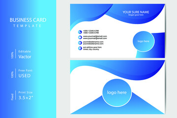 Vector Business cards and Modern Creative and Clean template design.