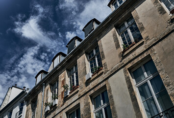 Typical parisian architecture, downtown Paris, France