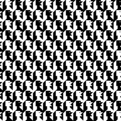 Tessellation art big collection. Black and white icon pattern set.