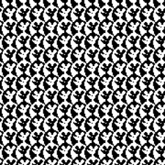 Tessellation art big collection. Black and white icon pattern set.