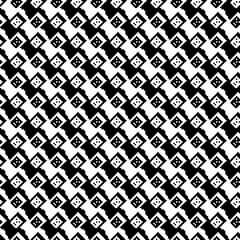 Tessellation art big collection. Black and white icon pattern set.