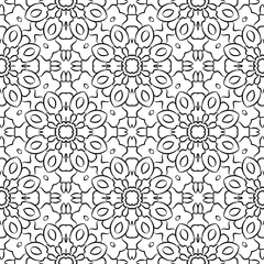 Fantasy seamless pattern with decorative mandala. Abstract round doodle floral background. Floral geometric infinity background. Wrapping paper, textiles, fabric. Vector illustration.