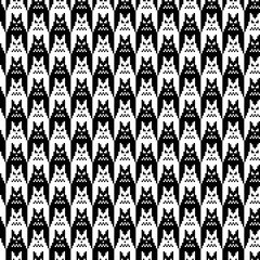 Tessellation art big collection. Black and white icon pattern set.