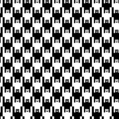 Tessellation art big collection. Black and white icon pattern set.