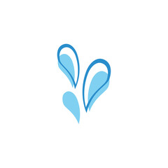 water splash icon vector illustration design template