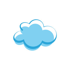 Cloud template vector