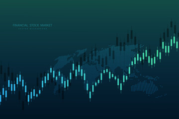 Obraz premium Stock market graph or forex trading chart for business and financial concepts, reports and investment . Vector illustration