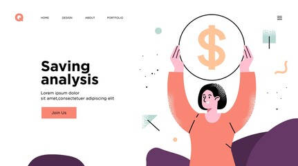 Presentation slide template or landing page website design. Business concept illustrations. Modern flat outline style. Software development tools