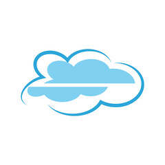 Cloud template vector