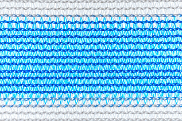 close up blue and white plant shading or shading net texture.