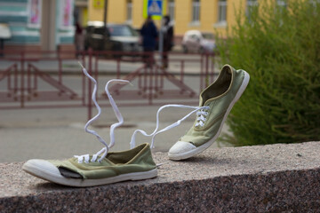 shoes on the street