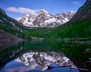 Sunrise at Maroon Bells