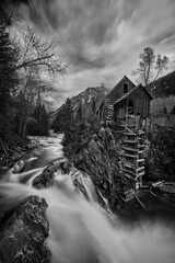 Crystal Mill in Black and White