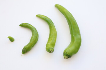 Four very hot spicy green peppers are broadcast on Wifi