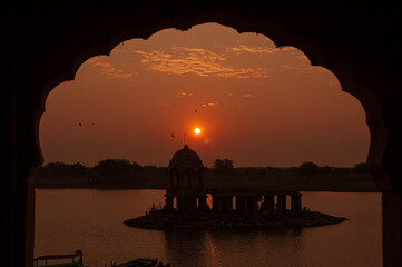 Gadsisar lake, Jaisalmer, Rajasthan, India