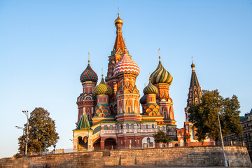 cityscape with ancient buildings and skyscrapers at sunrise