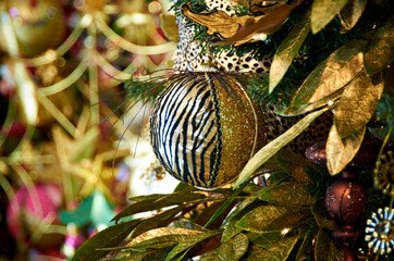 Christmas Tree Decorations with ornaments 