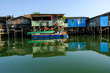 Obraz premium boats on the river