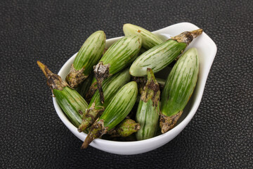 Green asian eggplant