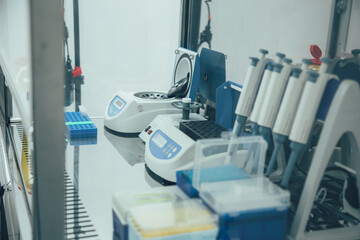 Variety of modern equipment in professional medical center