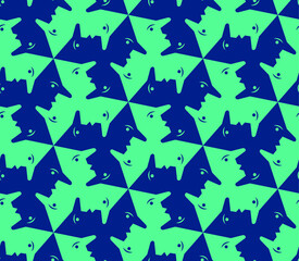 Fototapeta na wymiar Vector Tessellation Patterns