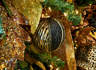 Christmas Tree Decorations with ornaments 