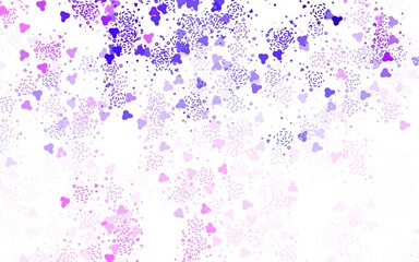 Light Pink, Blue vector backdrop with memphis shapes.