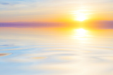 Naklejka na ściany i meble suave amanecer en el mar de colores