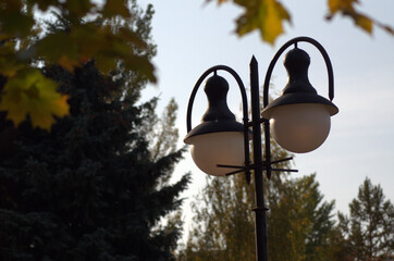 street lamp in the city