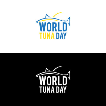 World Tuna Day template vector.