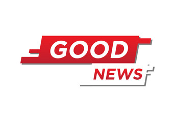 Good news template vector.