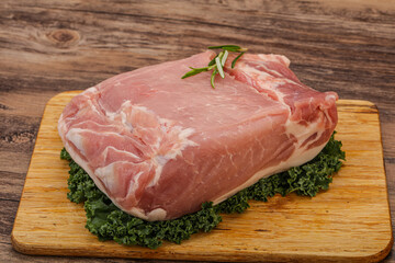 Pork meat piece for cooking