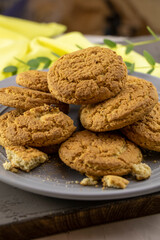 oatmeal cookies on the table