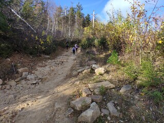 hiking trail in the mountains